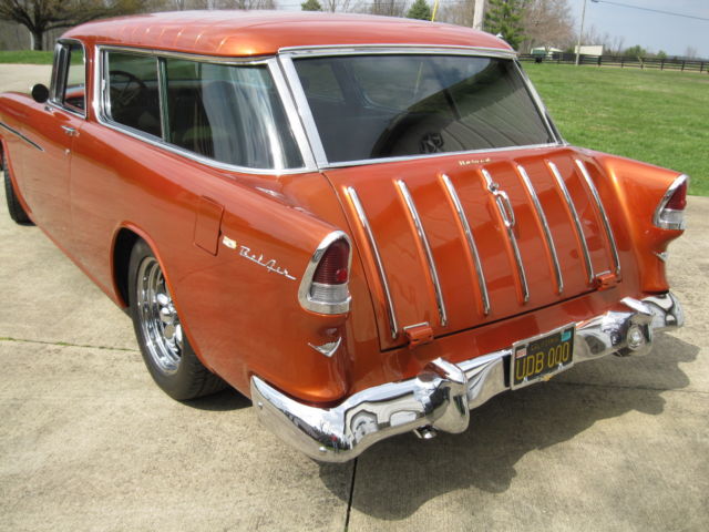 1955 Orange copper metallic Chevrolet Nomad 2 door wagon