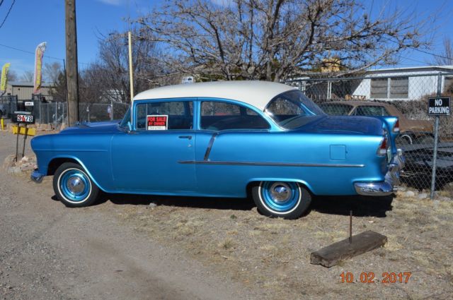 1955 Blue Chevrolet Bel Air/150/210 Coupe