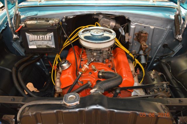 1955 Blue Chevrolet Bel Air/150/210 Coupe