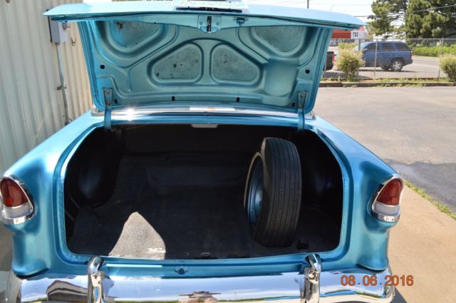 1955 Blue Chevrolet Bel Air/150/210 Coupe