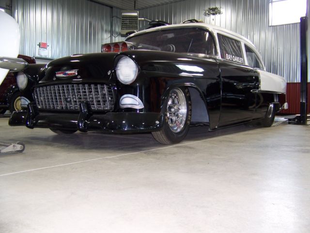 1955 Black Chevrolet Bel Air/150/210
