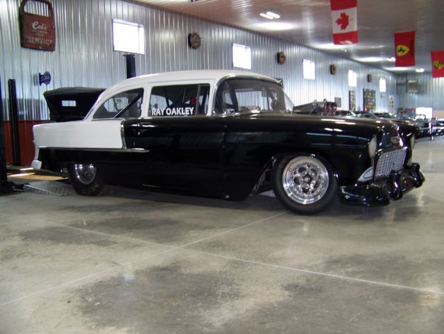 1955 Black Chevrolet Bel Air/150/210