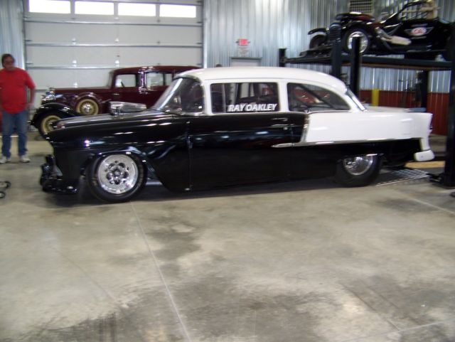 1955 Black Chevrolet Bel Air/150/210