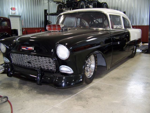 1955 Black Chevrolet Bel Air/150/210