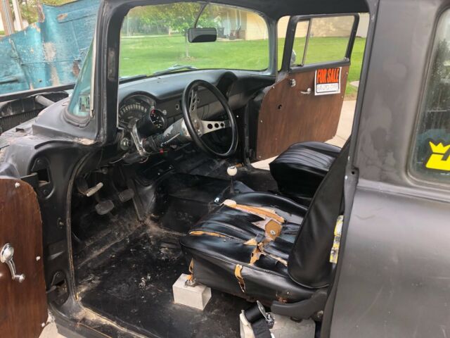 1955 Black Chevrolet Bel Air/150/210 4 Door Wagon
