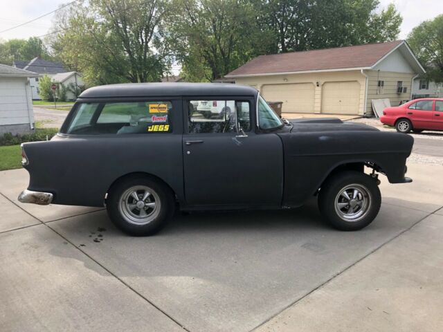 1955 Black Chevrolet Bel Air/150/210 4 Door Wagon