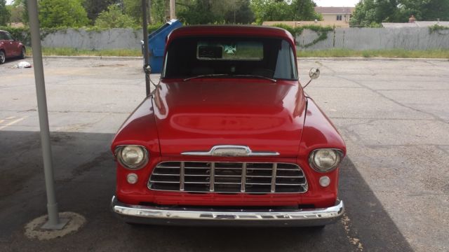 1955 Red Chevrolet Other Pickups Standard Cab Pickup