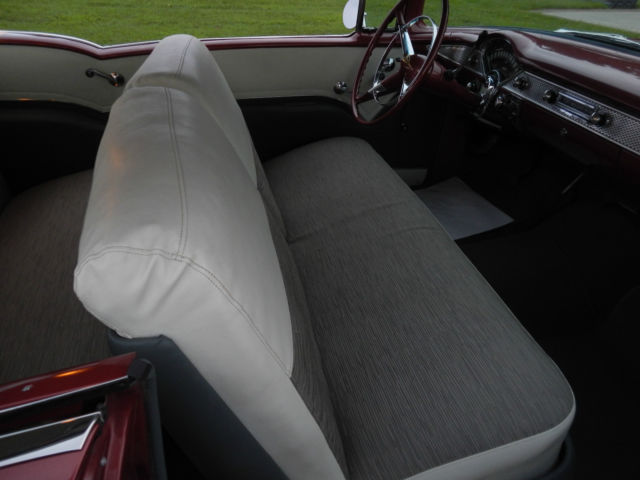 1955 Burgundy Chevrolet Bel Air/150/210 Coupe