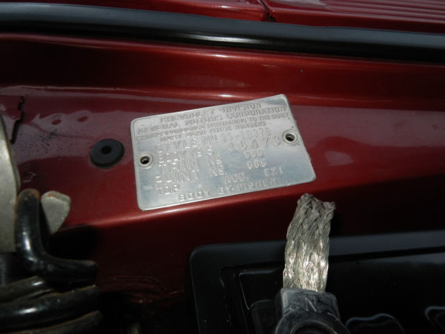 1955 Burgundy Chevrolet Bel Air/150/210 Coupe