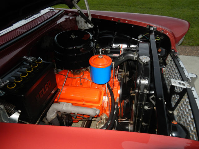 1955 Burgundy Chevrolet Bel Air/150/210 Coupe