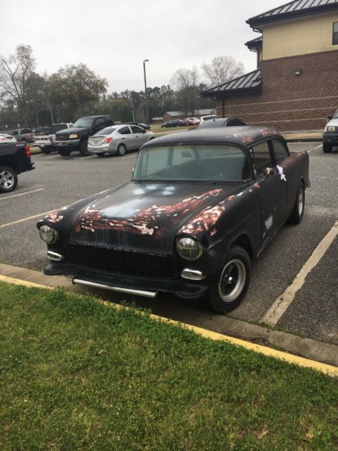1955 Black Chevrolet Bel Air/150/210 Coupe