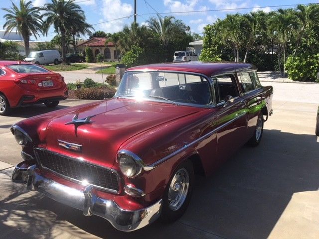 1955 Electic red Chevrolet Nomad Wagon
