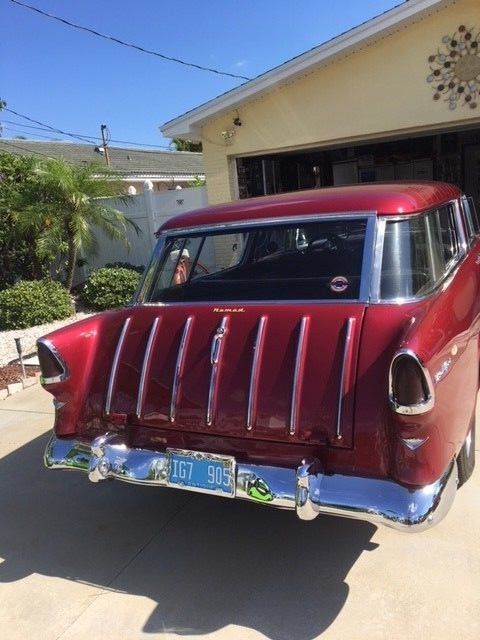 1955 Electic red Chevrolet Nomad Wagon