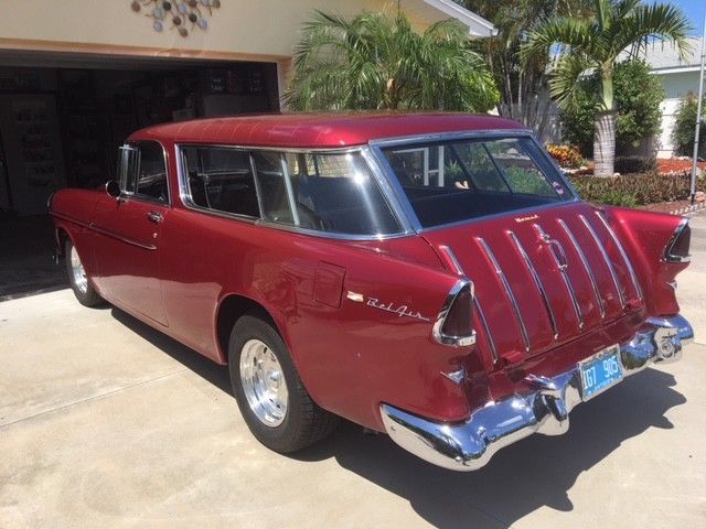 1955 Electic red Chevrolet Nomad Wagon