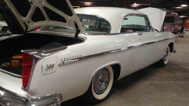 1955 WHITE Chrysler 300 Series COUPE