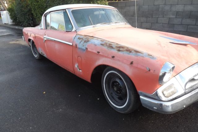 1955 pink Studebaker Commander Eight Coupe