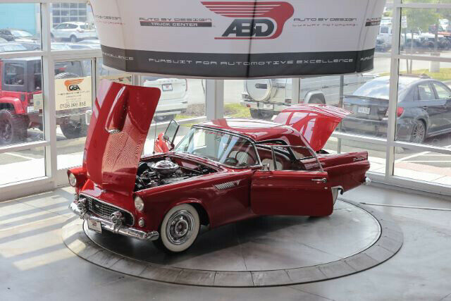 1955 Red Ford Thunderbird