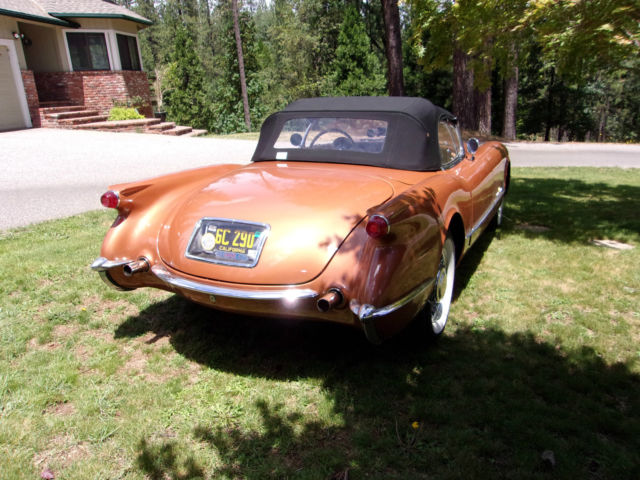1955 Red Chevrolet Corvette Convertible