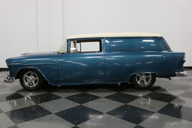 1955 Blue Chevrolet Sedan