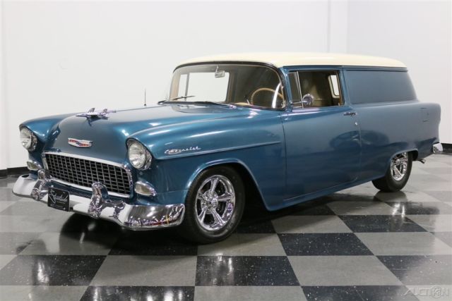 1955 Blue Chevrolet Sedan