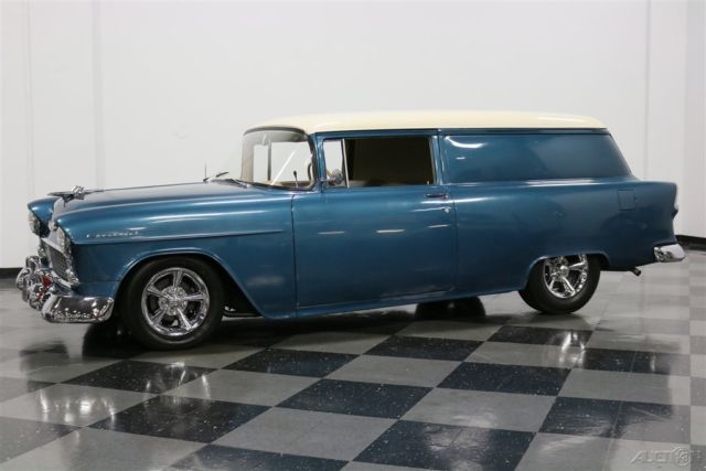 1955 Blue Chevrolet Sedan