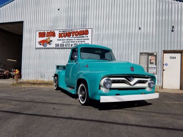 1955 Blue Ford F-100