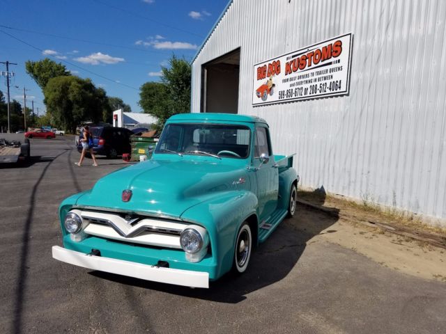 1955 Blue Ford F-100