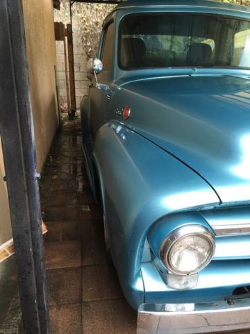 1955 Blue Ford F-100 Crew Cab Pickup