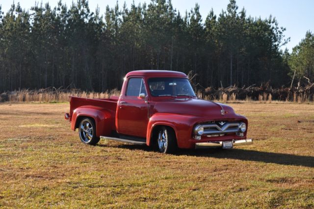 1955 Purple Ford F-100 Standard Cab Pickup