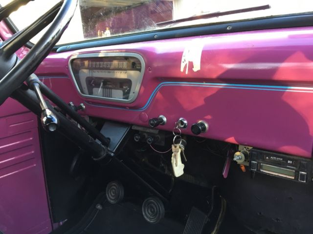 1955 Purple Ford F-100 Standard Cab Pickup