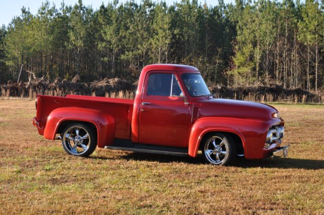 1955 Purple Ford F-100 Standard Cab Pickup