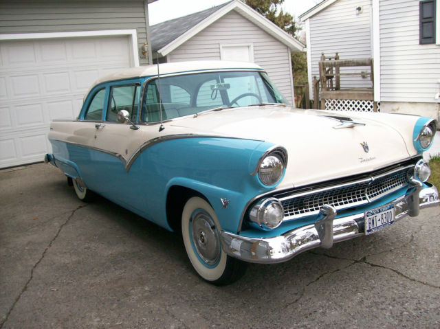 1955 Blue Ford Fairlane U/K