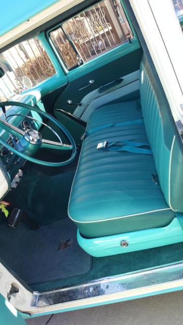 1955 Teal Ford Country Sedan Wagon