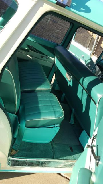 1955 Teal Ford Country Sedan Wagon