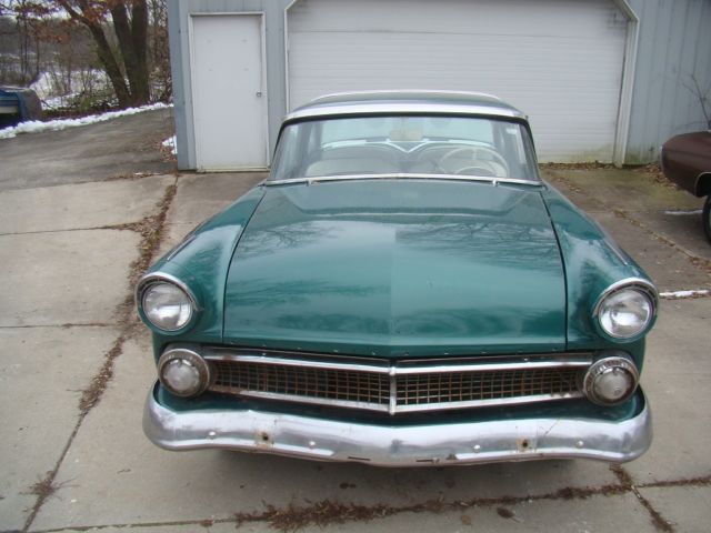 1955 Green Ford Crown Victoria Coupe