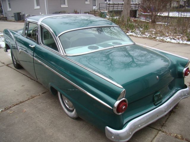 1955 Green Ford Crown Victoria Coupe