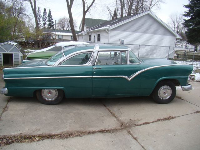1955 Green Ford Crown Victoria Coupe