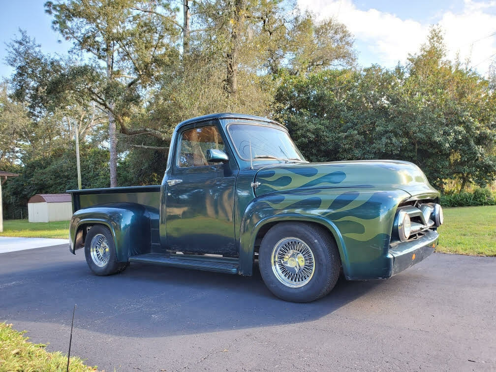 1955 Blue/Green Ford F-100 Standard Cab Pickup