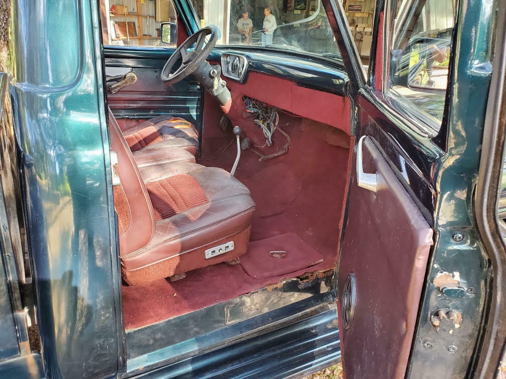 1955 Blue/Green Ford F-100 Standard Cab Pickup