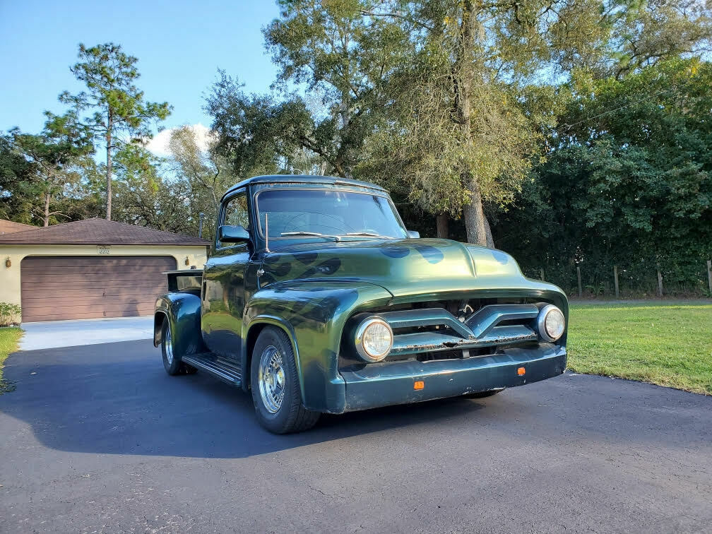 1955 Blue/Green Ford F-100 Standard Cab Pickup