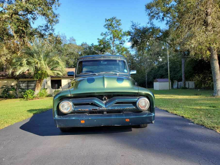 1955 Blue/Green Ford F-100 Standard Cab Pickup