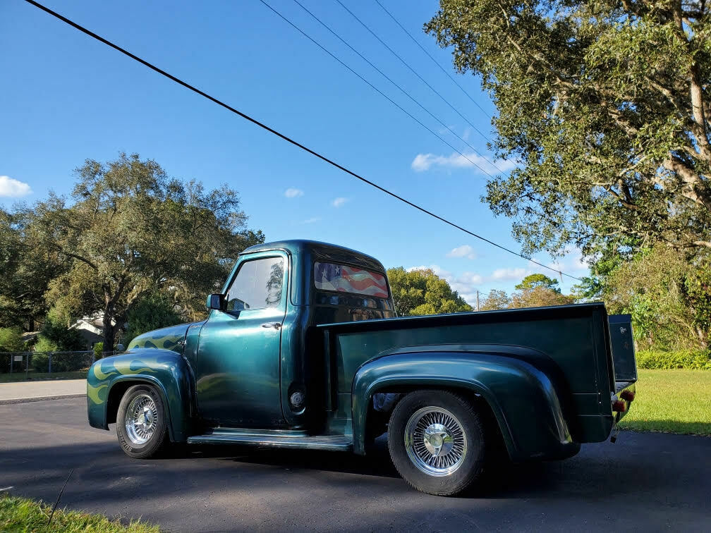 1955 Blue/Green Ford F-100 Standard Cab Pickup