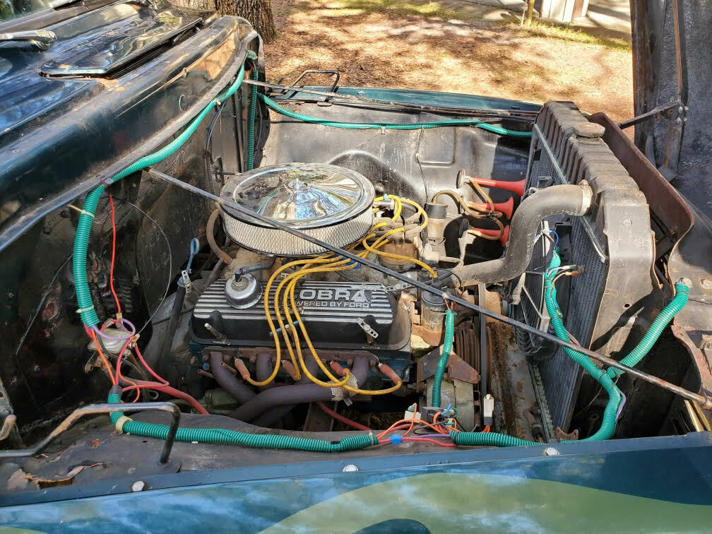 1955 Blue/Green Ford F-100 Standard Cab Pickup