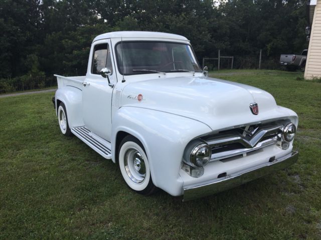 1955 White Ford F-100 Standard Cab Pickup