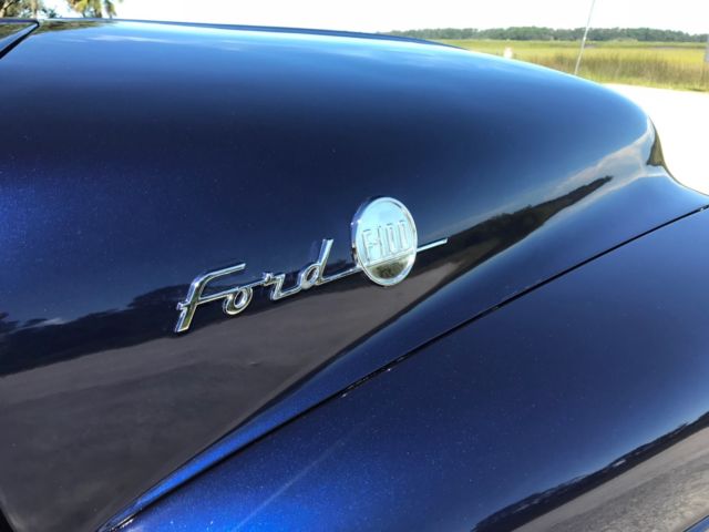 1955 Blue Ford F-100 Standard Cab Pickup