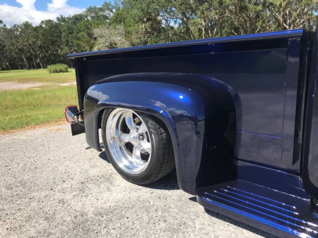 1955 Blue Ford F-100 Standard Cab Pickup