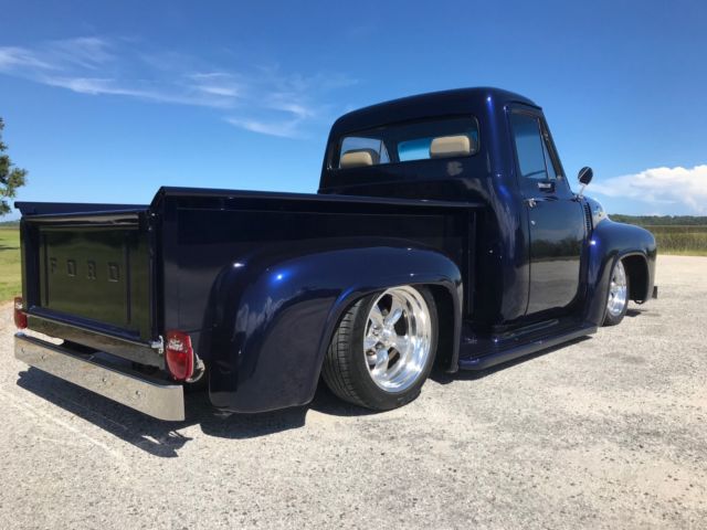 1955 Blue Ford F-100 Standard Cab Pickup