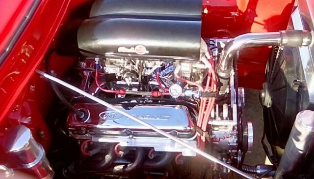 1955 Red Ford F-100 Crew Cab Pickup