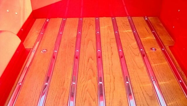 1955 Red Ford F-100 Crew Cab Pickup