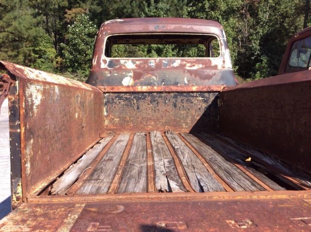 1955 Yellow Ford F-100 Pickup